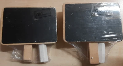 2 Stück Mini Kreidetafel mit Klammer, Kleine Tafel Holzschilder zum Beschriften - Bild 1 von 4