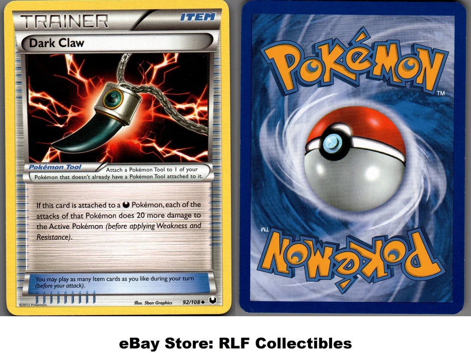 2012 Pokemon, B&W Dark Explorers, #92/108 Dark Claw, Uncommon - Image 1 of 1