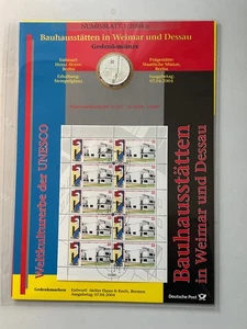 Numisblatt 1/2004 - Bauhausstätten in Weimar und Dessau mit 10 € Silbermünze - Bild 1 von 1