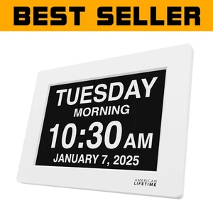 Auto-Dimming Large Digital Clock with Backup Power for Seniors – Gift-Ready - Picture 1 of 9
