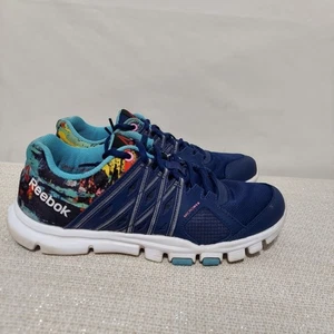 Reebok Women's Yourflex Trainette 8.0 V72516 Blue Running Shoes Sneakers Size 8 - Picture 1 of 8