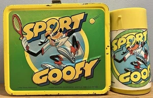 1983 Aladdin Sport Goofy Metall Brotdose & Thermoskanne - Bild 1 von 19