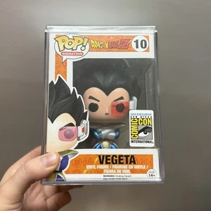 Funko Pop Metallic Vegeta 10 SDCC 2015 Exclusive Dragon Ball Z W/ Pop Stack - Picture 1 of 7