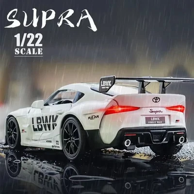 1:22 TOYOTA GR Supra Alloy Diecast Racing Car Model Sound/Light Toy Gift NEW - Image 1 of 4
