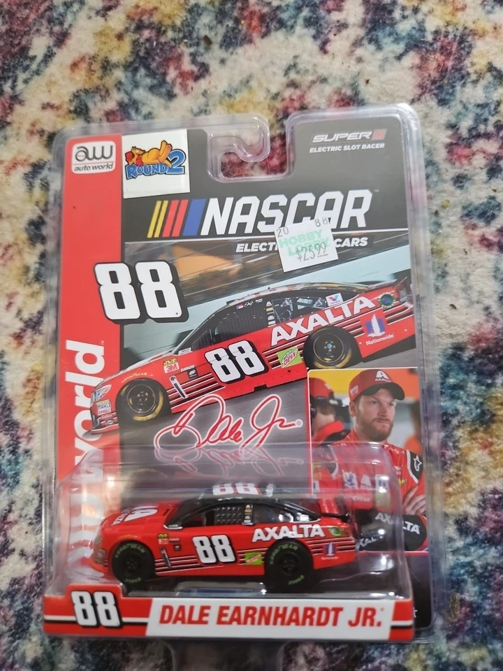 2018 Round 2 AUTO WORLD NASCAR #88 DALE EARNHARDT JR SLOT Car - Image 1 of 3