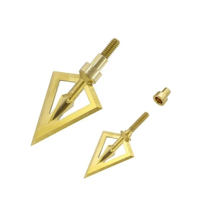 Broadheads Fixed Blade One-Piece 100/125 Grain. 1inch Cut Hunting Crossbow Br... - Image 1 of 4