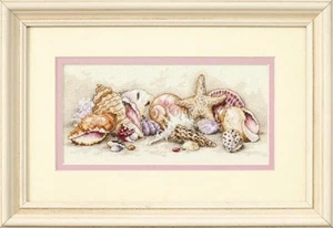 Diy Needlepoint Cross Stitch "Sea Treasures". Embroidery Kit. Unprinted Сanvas - Picture 1 of 1