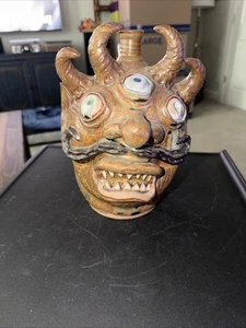 Pottery face jug Signed By by Labarga - Old And Rare - Picture 1 of 5