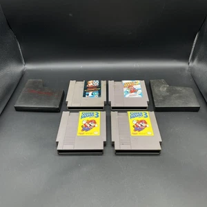 4-CT NES Nintendo Entertainment System Super Mario Bros 1 2 3 Game Cartridge Lot - Picture 1 of 21