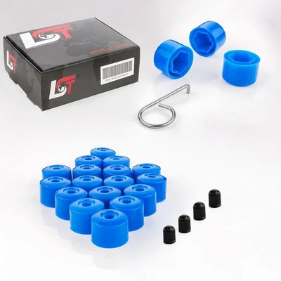 Juego de 20 tapas hexagonales para llantas 17 mm azul para Alfa Foto 1 de 4