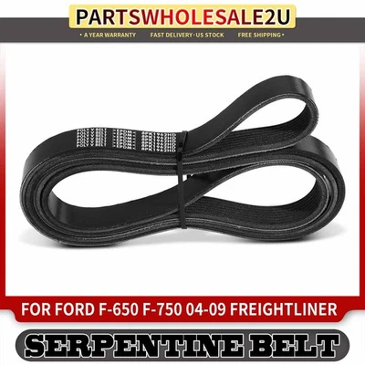 77.25in Heavy Duty Serpentine Belt for Ford F-650 F-750 2004-2009 Freightliner - Image 1 of 4