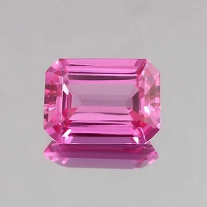 AAA Flawless Ceylon Pink Sapphire Loose Radiant Gemstone Cut Stone 11.40 Carat - Picture 1 of 4