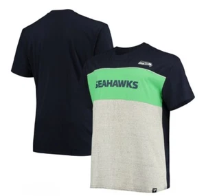 Seattle Seahawks Fanatics NFL College Navy/Heathered Gray Big & Tall Men's XLT - Picture 1 of 7