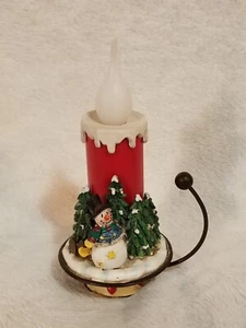 Vintage 7" Snowman Candle Nightlight - Picture 1 of 12
