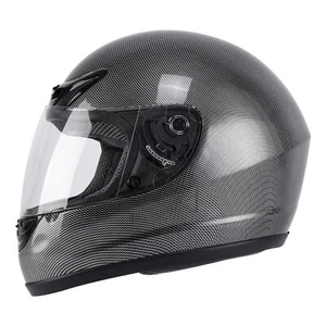 DOT Carbon Fiber Look Full Face Motorcycle Helmet Flip Up Street Bike S M L XL - Bild 1 von 15