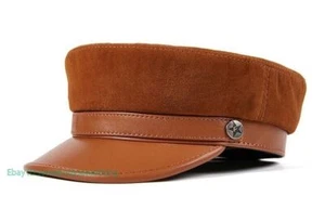 Cappello berretto militare primaverile uomo donna pelle di pecora marinaio bretone violinista marinaio - Foto 1 di 28