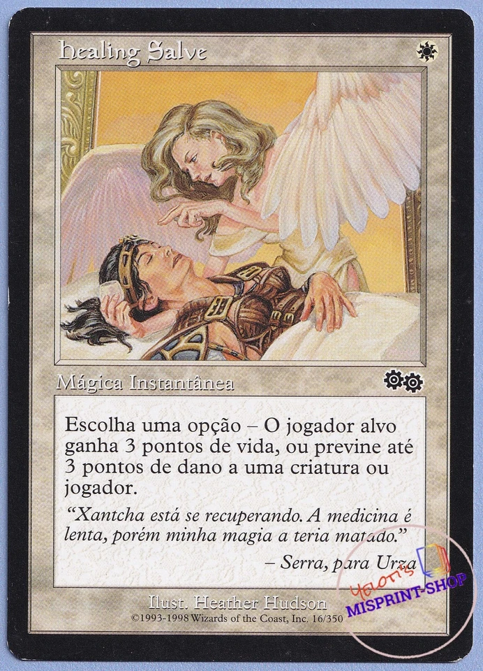 Healing Salve MTG MISPRINT Card in Portuguese but card name in English - Imagen 1 de 2