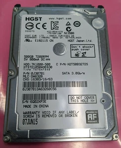 HGST 7K1000 HTS721050A9E630 500GB SATA 2.5" HDD 0J30701 DA6326 0J14465 DA4743C - Picture 1 of 2
