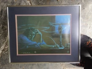 Vintage Framed Print The Mad Poet Michael Whelan SIGNED Fantasy Sci-Fi Art Decor - Picture 1 of 11