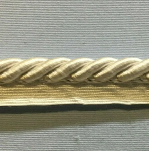Lip Cord Trimming Piping Cord Satin Finish 3/8" Beige 2 yds #LC682 - Picture 1 of 1