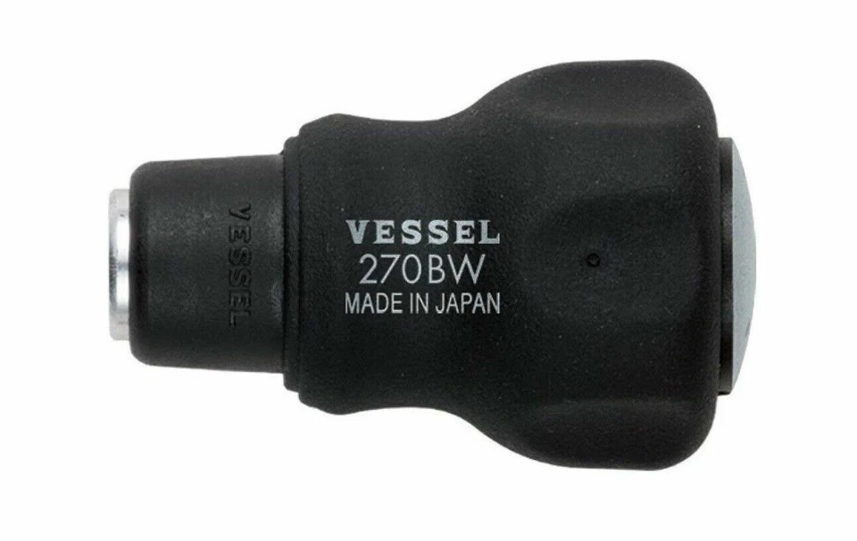 VESSEL 1/4" CUSHION GRIP STUBBY DRIVER (GRIP ONLY) 270BW MADE IN JAPAN - Image 1 of 1