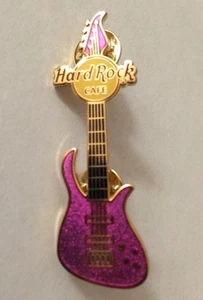 Hard Rock Cafe Pin Purple Guitar - Picture 1 of 1