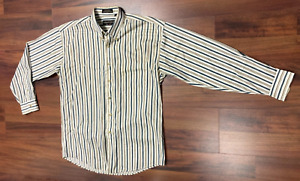 Vintage Loafers By Reed St James Shirt Mens Large Stripe Long Sleeve Button Up