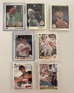 Baltimore Orioles 1989-93 Upper Deck Team Set Lot (5 Sets mit Mussina RC, Ripken) - Bild 1 von 5