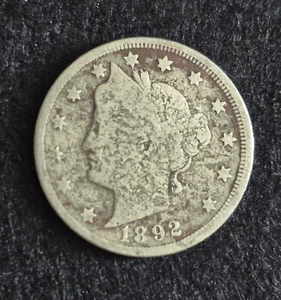 1892-P Liberty V Nickel - Picture 1 of 2