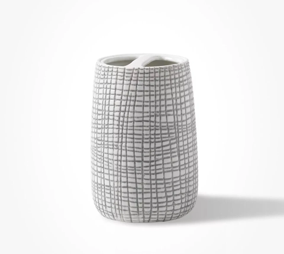 Soporte para cepillo de dientes accesorios de baño Kassatex Rafia Foto 1 de 1