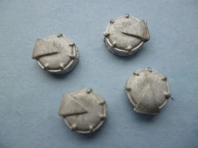 Model Boat Quality Cast Metal 11mm Deck Hatch X4 Pcs - Image 1 of 2