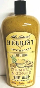 HERBIST APOTHECARY PEELING KURKUMA & INGWER KÖRPERWASCHMITTEL 32 OZ MIT VITAMIN E & C - Bild 1 von 2