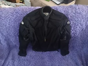 MOTORCYCLE Fieldsheer PADDED RIDING JACKET BLACK SZ XL MENS NWOT - Picture 1 of 9