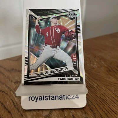 2022 Panini Elite Extra Edition Cade Horton Turn Of The Century 031/122 Chicago - Image 1 of 3