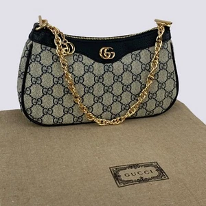 Authentic Gucci GG Monogram Logo Ophidia 2WAY Small Shoulder Hand Bag 735132 - Picture 1 of 24