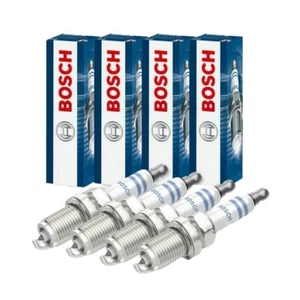 4x BOSCH Zündkerzen Super für 1.4/1.6 FSI VW GOLF V POLO 9N PASSAT 3C AUDI A3 8P - Bild 1 von 5