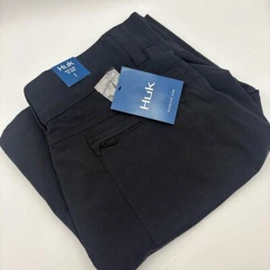 HUK Performance Fishing Shorts Black Quick Dry Cargo Outdoor Shorts Size S - Picture 1 of 6