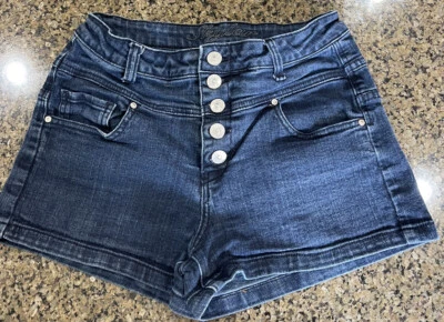 Pantalones cortos de mezclilla Morgan dELiA*s para mujer talla 7/8 tiro medio 5 botones Foto 1 de 4