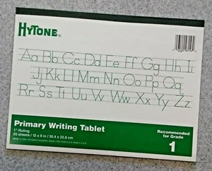 Mead® Hytone® primäres Schreibtablett 1"" Lineal auf 12"" × 9"" Pad 25 Blatt - NEU - Bild 1 von 1