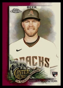 2022 Topps ALLEN & GINTER CHROME SETH BEER MAGENTA REFRACTOR 59/199 #162 RC - Picture 1 of 2