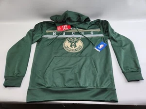 Milwaukee Bucks Herren Sweatshirt NBA Ultra Game Medium M Brandneu Creme + Grün - Bild 1 von 14