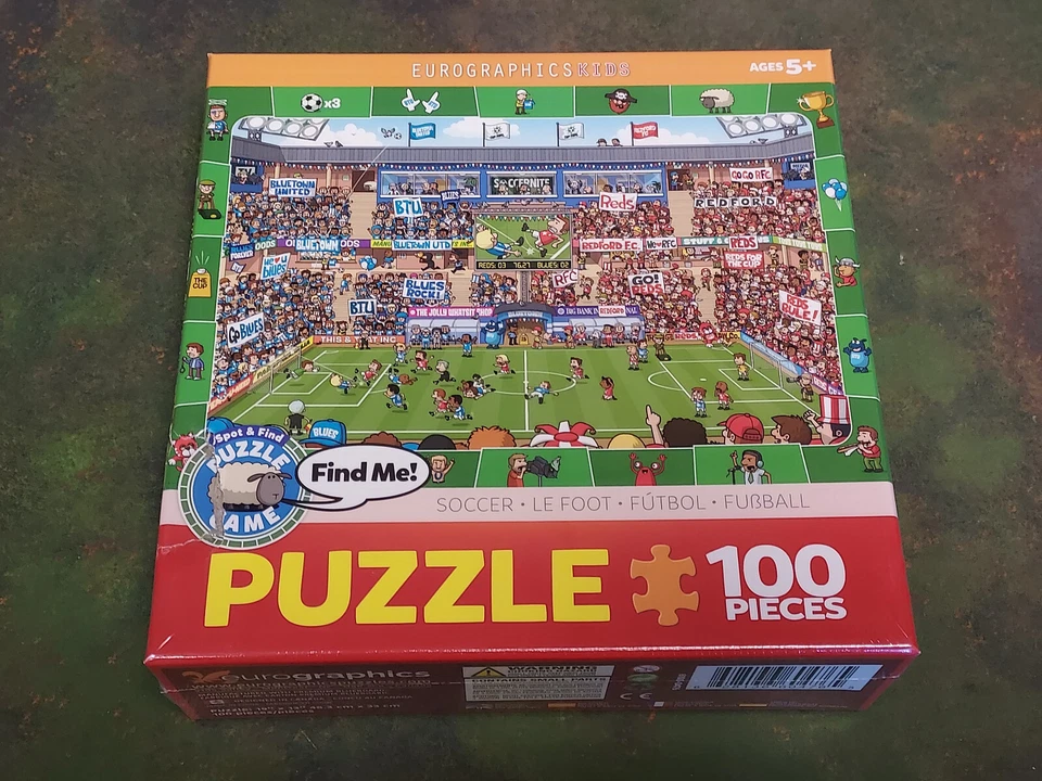 Eurographics Spot and Find Soccer MO Puzzle (100 Pieces)