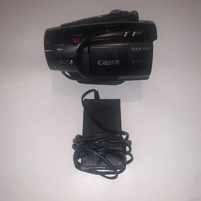 Canon VIXIA HV40 MiniDV HDV HD High Definition Camcorder Image Stabilized Zoom - Image 1 of 4