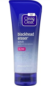 Clean & Clear Blackhead Eraser Scrub Acne Medication 7 oz OLD FORMULA Value Size - Picture 1 of 7