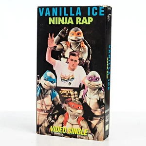 Teenage Mutant Ninja Turtles Vanilla Ice Ninja Rap VHS Single Secret Of The Ooze - Bild 1 von 3