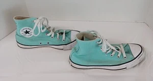 Converse All Star Hi-Top Sneakers Chuck Taylor Unisex Men 6/ Women 7 Turquoise - Picture 1 of 13