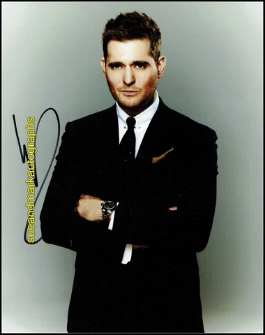 Michael Buble Singer Its Time Call me Irresponsible B Autograph UACC RD 96 Cover
