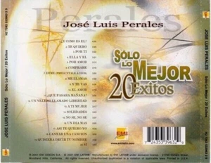 JOSE LUIS PERALES SOLO LO MEJOR 20 EXITOS CD NOT SEALED - Imagen 1 de 1