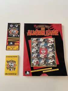 1994 Pittsburgh Pirates All-Star Game Program Ticket NM+ - Picture 1 of 24