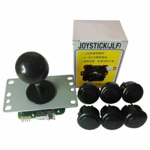 Original Sanwa Joystick JLF-TP-8YT With 6 OBSF-30 Buttons Kit For DIY Arcade 1up - Picture 1 of 21